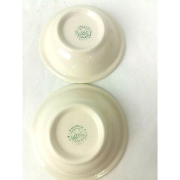 Syracuse China Fruit Bowls Sauce Dessert 2 pc Cinnamon Pattern Vintage - Picture 7 of 8
